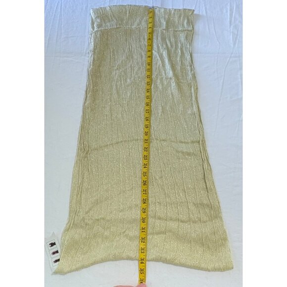 Cruise Club Lurex Infinity Scarf Gold Shimmer NWT - Picture 8 of 9
